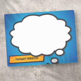Notas Post-it® Nombre personalizado Burbuja de pensamiento Divers
