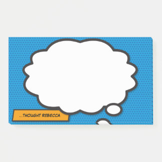 Notas Post-it® Nombre personalizado Burbuja de pensamiento Divert