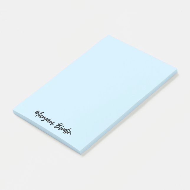 Notas Post-it® Nombre personalizado con pegajoso (En perspectiva)
