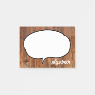 Notas Post-it® Nombre personalizado de burbuja de llamadas