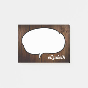 Notas Post-it® Nombre personalizado de burbuja de llamadas