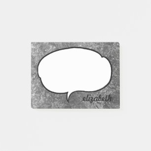 Notas Post-it® Nombre personalizado de burbuja de llamadas