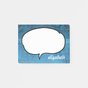 Notas Post-it® Nombre personalizado de burbuja de llamadas