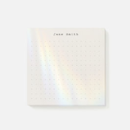 Notas Post-it® Nombre Personalizado de Cuadrícula de Puntos Minim