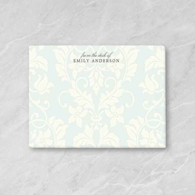 Notas Post-it® Nombre personalizado de Damasco de época (Subido por el creador)