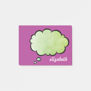 Notas Post-it® Nombre personalizado de la burbuja de la charla az