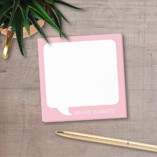 Notas Post-it® Nombre personalizado de la burbuja de llamadas - P