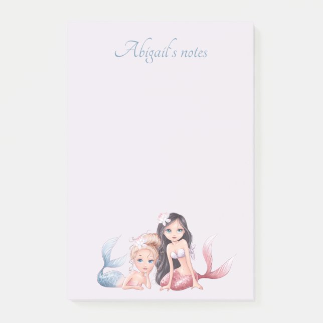 Notas Post-it® Nombre personalizado de la chica personalizada Mer (Anverso)