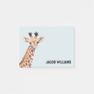 Notas Post-it® Nombre personalizado de la jirafa de bebé