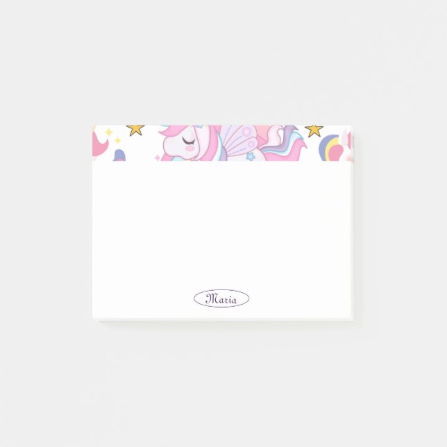 Notas Post-it® Nombre personalizado de las estrellas del arco iri (Anverso)