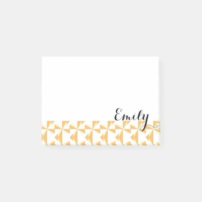 Notas Post-it® Nombre personalizado de las pinzas de calabaza (Anverso)