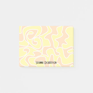 Notas Post-it® Nombre personalizado de limón amarillo de Naranja