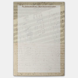 Notas Post-it® Nombre personalizado de Medley Medley de Manuscrit