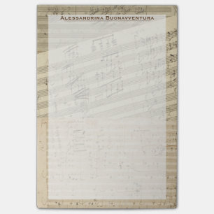 Notas Post-it® Nombre personalizado de Medley Medley de Manuscrit