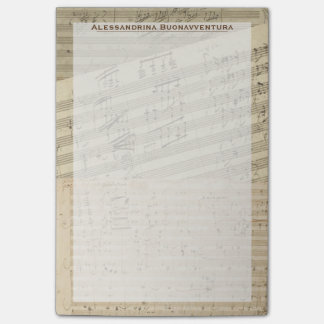 Notas Post-it® Nombre personalizado de Medley Medley de Manuscrit