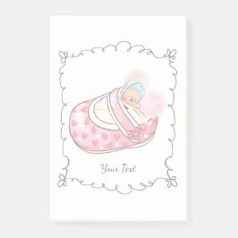 Notas Post-it® Nombre personalizado del oso de peluche