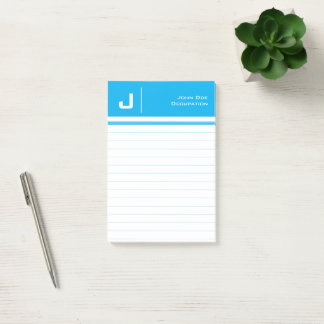 Notas Post-it® Nombre personalizado Limpieza básica Minimalista s