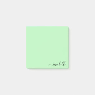 Notas Post-it® Nombre personalizado Minimalista color Pastel pers