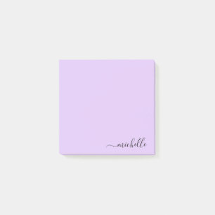 Notas Post-it® Nombre personalizado Minimalista color Pastel pers