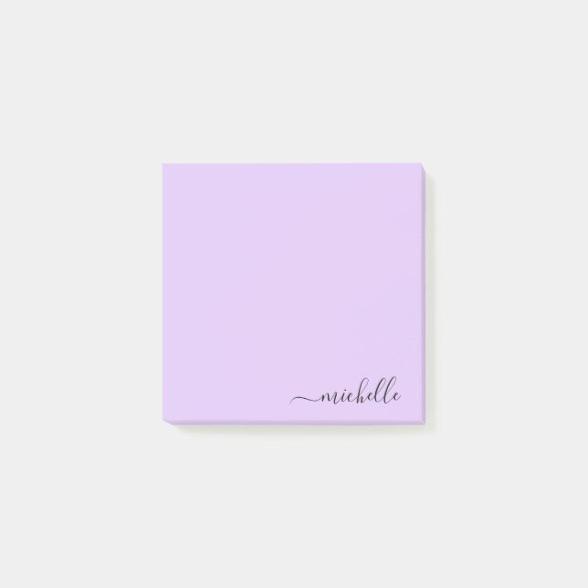 Notas Post-it® Nombre personalizado Minimalista color Pastel pers (Anverso)