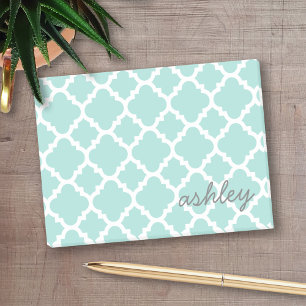 Notas Post-it® Nombre personalizado modelo de Quatrefoil de la