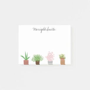 Notas Post-it® Nombre Personalizado Planta Lover Botánica