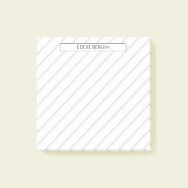 Notas Post-it® Nombre personalizado profesional moderno