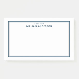 Notas Post-it® Nombre personalizado profesional para hombres