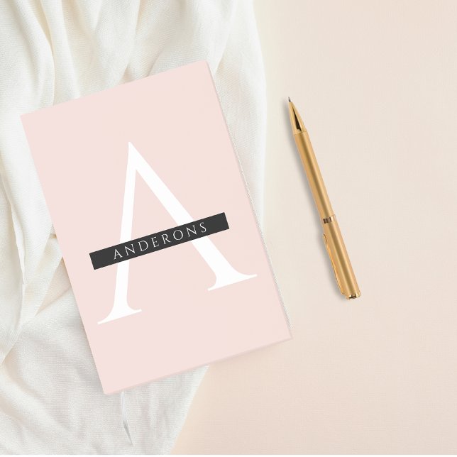 Notas Post-it® Nombre personalizado rosa pastel minimalista (Subido por el creador)