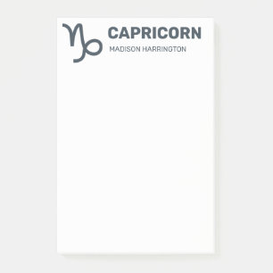 Notas Post-it® Nombre personalizado / Texto y color Rótulo Zodiac