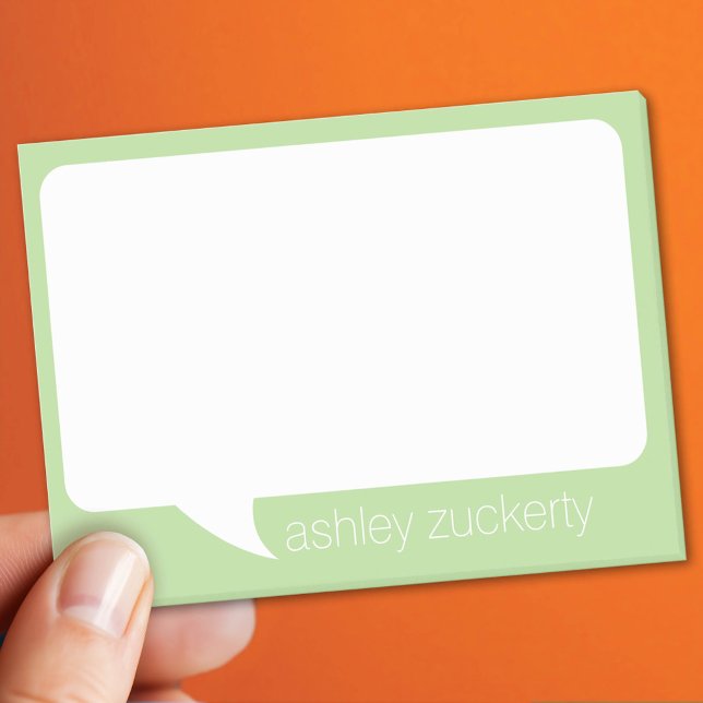 Notas Post-it® Nombre personalizado y color de fondo PICK de la b (Custom Post It Notepad)