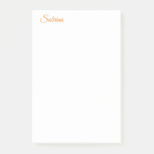 Notas Post-it® Nombre profesional simple y puro clásico