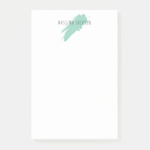 Notas Post-it® Nombre propio decorativo chic sencillo simple azul