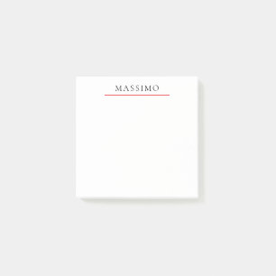 Notas Post-it® Nombre propio decorativo chic sencillo simple negr