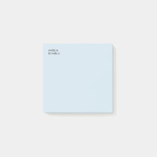 Notas Post-it® Nombre Propio Minimalista Moderno Profesional Azul
