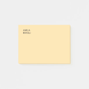 Notas Post-it® Nombre Propio Moderno Minimalista Profesional Beig