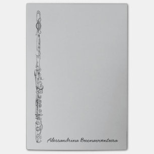 Notas Post-it® Nombre vertical del personalizable del bosquejo de