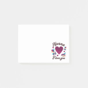 Notas Post-it® Nonna te amo, Abuela te amo