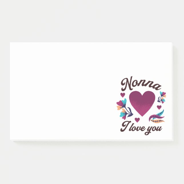 Notas Post-it® Nonna te amo, abuela te amo (Anverso)