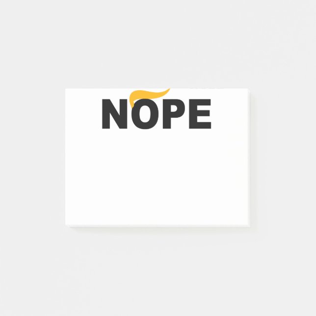NOTAS POST-IT® NOPE ANTI TRUMP (Anverso)