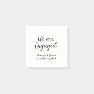 Notas Post-it® Nosotros somos pareja comprometida nombre fecha ca