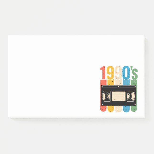 Notas Post-it® nostalgia retro VHS de los 90 (Anverso)