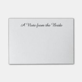 Notas Post-it® "Nota de la novia" Post-its