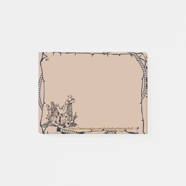Notas Post-it® "Notas del del oeste " (Anverso)