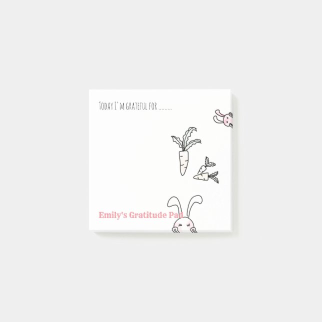 Notas Post-it® Notelets de gratitud personalizados - Déjenlos Gra (Anverso)