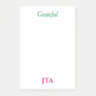 Notas Post-it® Notepad con reconocimiento monogramado