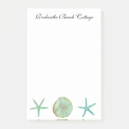 Notas Post-it® Notepad de acuarela Starfish personalizado