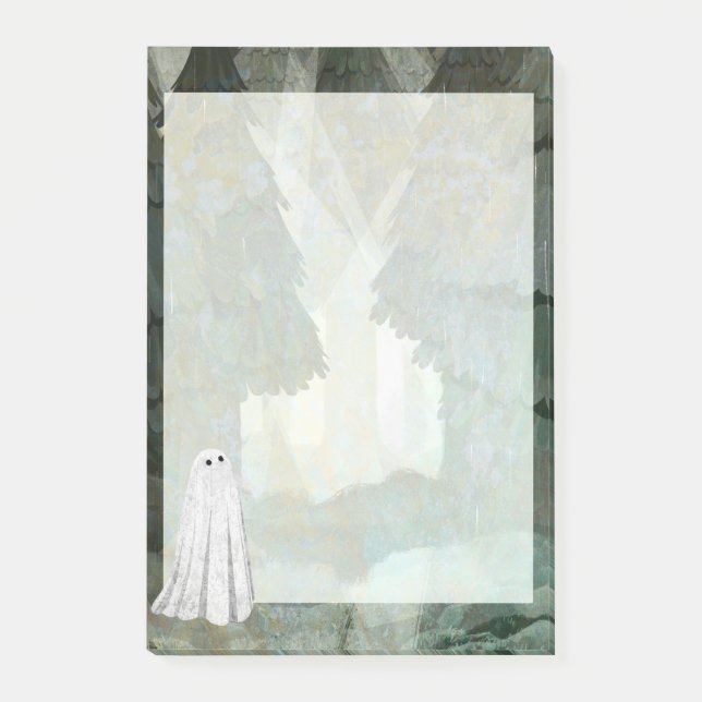 Notas Post-it® Notepad de bosque de pinos (Anverso)