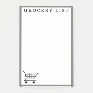 Notas Post-it® Notepad de compras de la lista de productos de sup