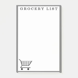 Notas Post-it® Notepad de compras de la lista de productos de sup
